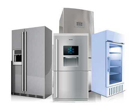 Technician refrigerator repairs.